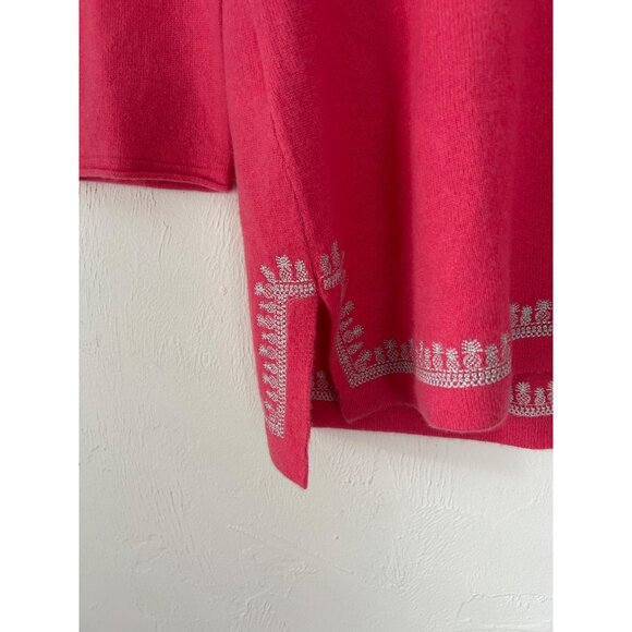 Tommy Bahama Women's Medium Rose Pink 100% Cashmere Tunic - Picture 4 of 10